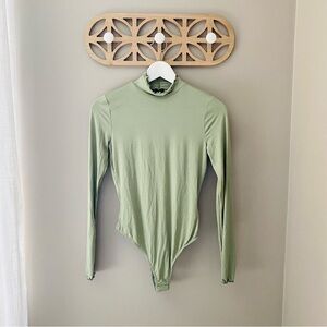 Urban Outfitters Long Sleeve Bodysuit Green Sz Small NWT